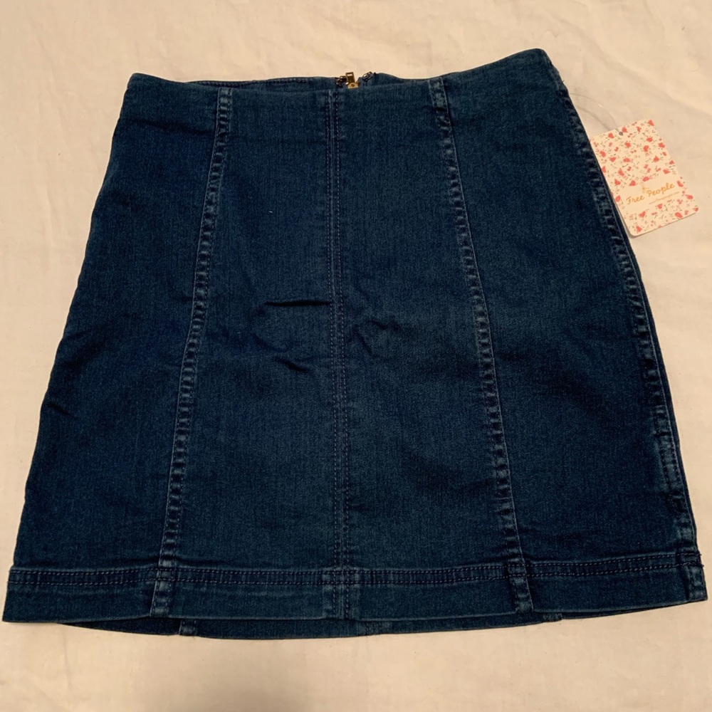 Free people jean skirt